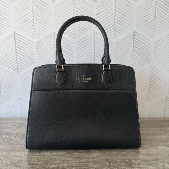 Kate Spade Black Leather Handbag / Crossbody NWOT - Picture 1 of 11